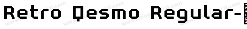 Retro Qesmo Regular字体转换